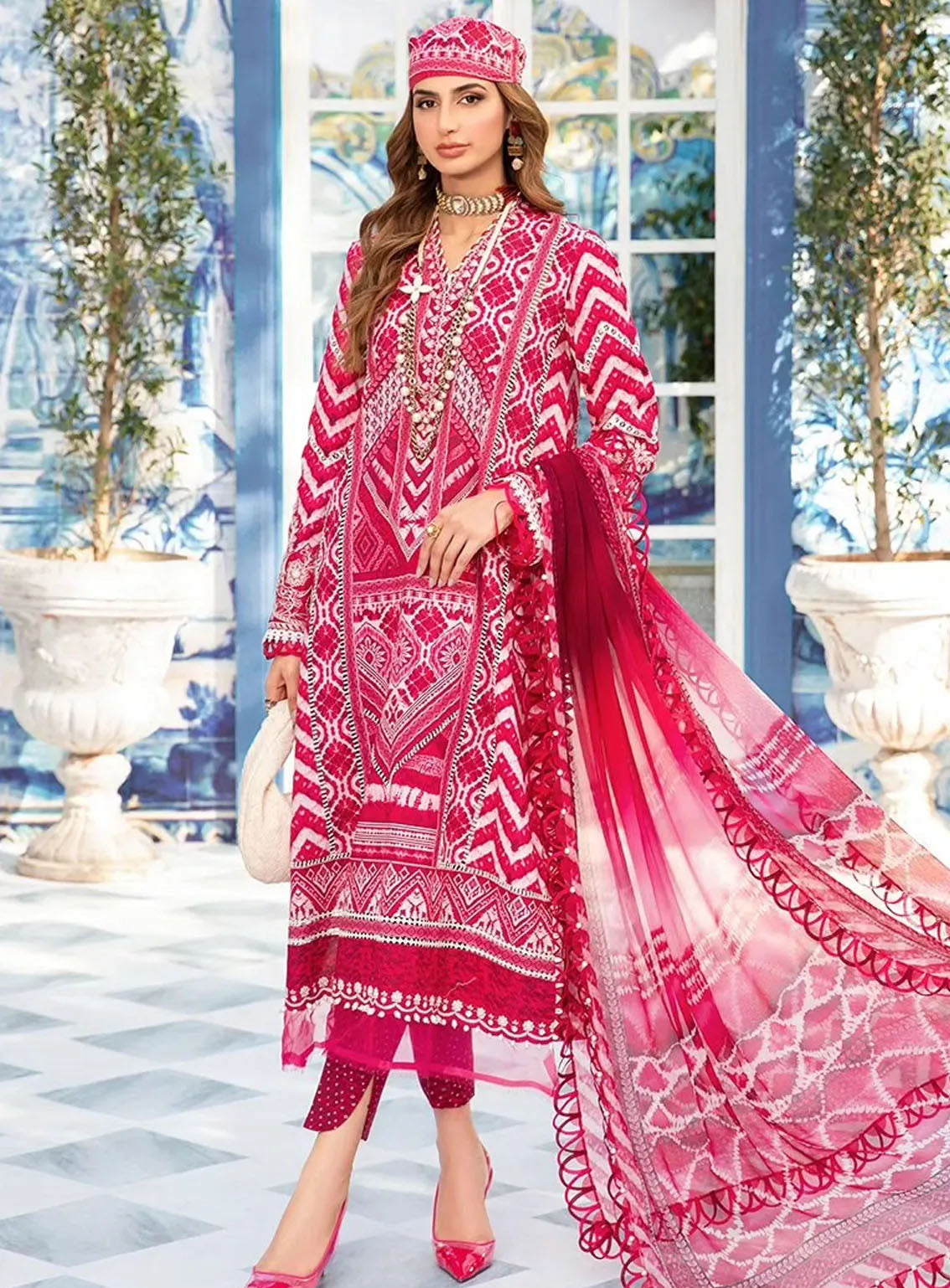 M Prints By Maria B Eid Embroidered Lawn 3 Piece Unstitched Suit MB24E2 8A M Prints By Maria B Eid Embroidered Lawn 3 Piece Unstitched Suit MB24E2 8A
