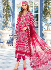 M Prints By Maria B Eid Embroidered Lawn 3 Piece Unstitched Suit MB24E2 8A