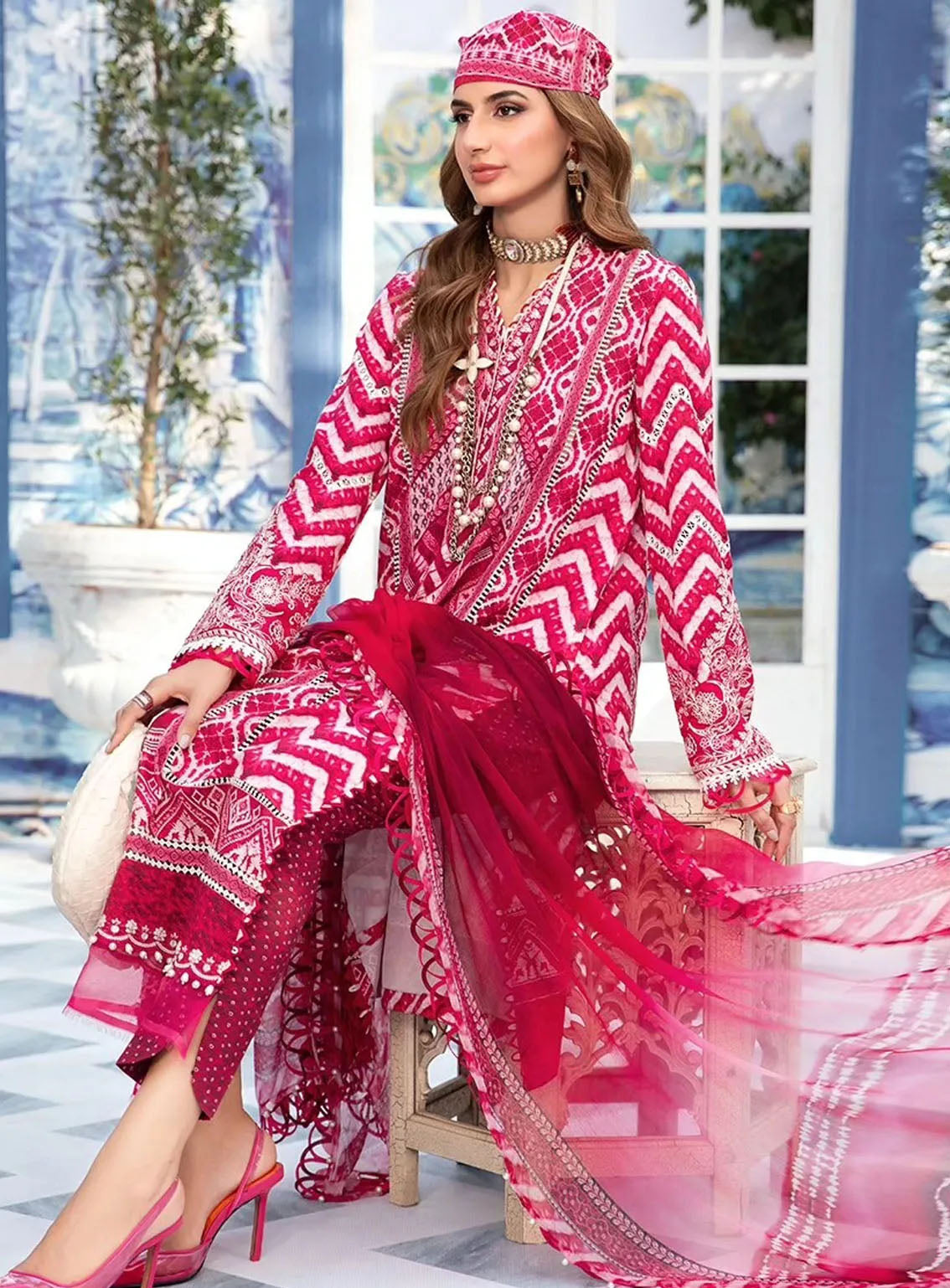 M Prints By Maria B Eid Embroidered Lawn 3 Piece Unstitched Suit MB24E2 8A M Prints By Maria B Eid Embroidered Lawn 3 Piece Unstitched Suit MB24E2 8A
