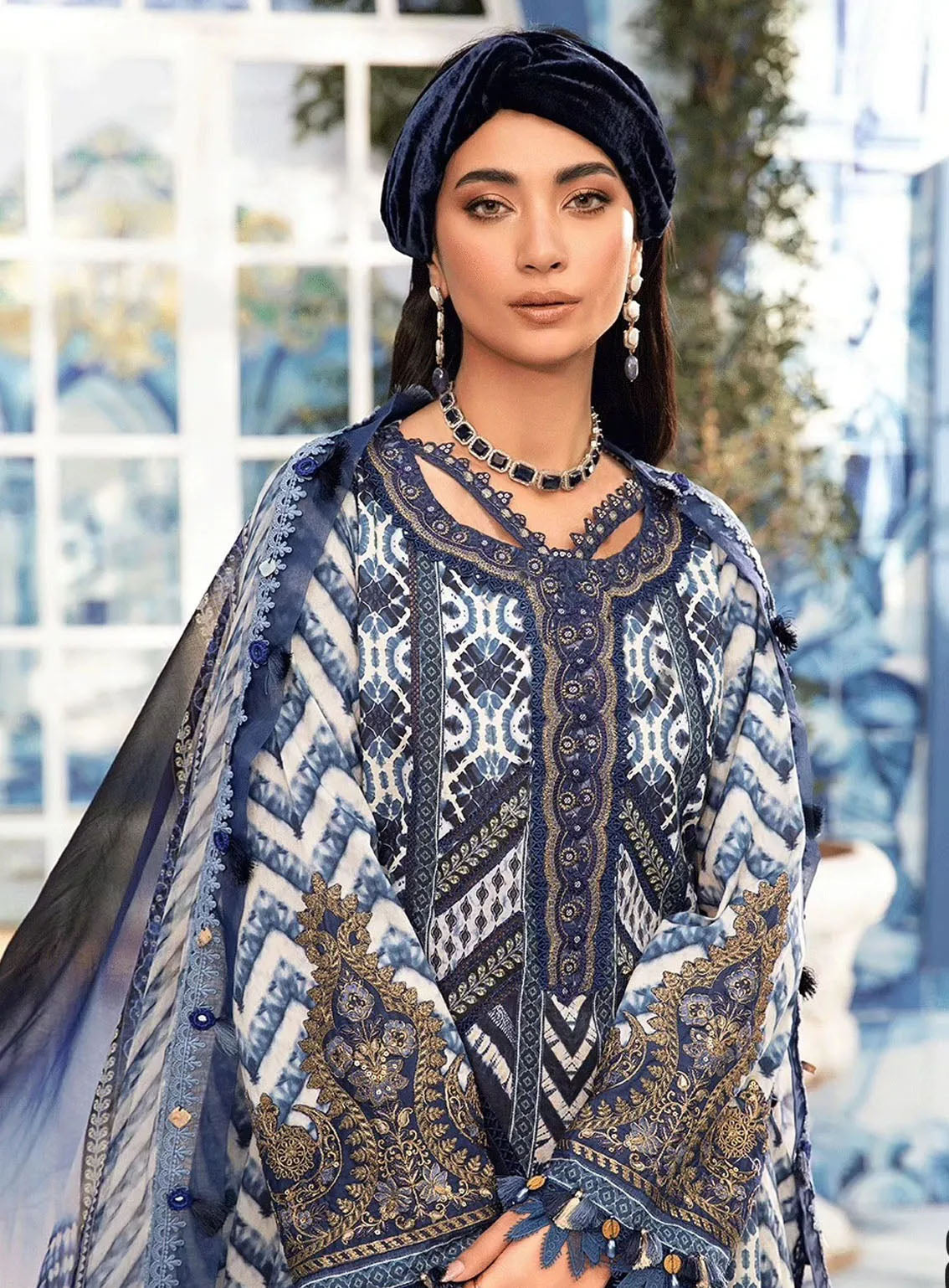 M Prints By Maria B Eid Embroidered Lawn 3 Piece Unstitched Suit MB24E2 8B M Prints By Maria B Eid Embroidered Lawn 3 Piece Unstitched Suit MB24E2 8B