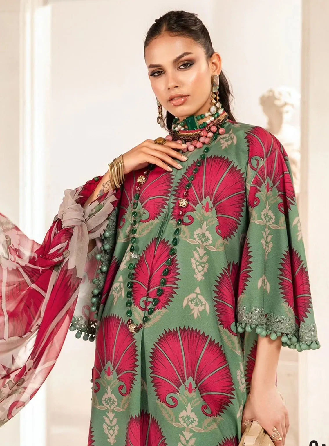 M Prints By Maria B Eid Embroidered Lawn 3 Piece Unstitched Suit MB24E2 9A M Prints By Maria B Eid Embroidered Lawn 3 Piece Unstitched Suit MB24E2 9A