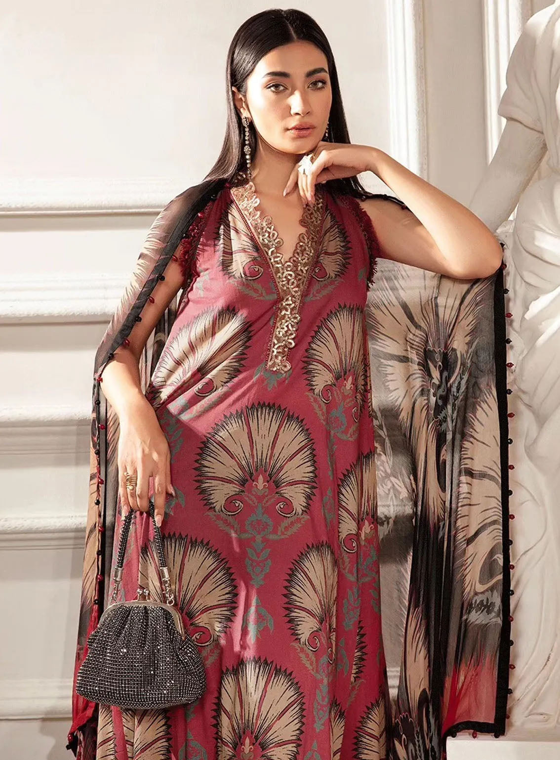 M Prints By Maria B Eid Embroidered Lawn 3 Piece Unstitched Suit MB24E2 9B M Prints By Maria B Eid Embroidered Lawn 3 Piece Unstitched Suit MB24E2 9B