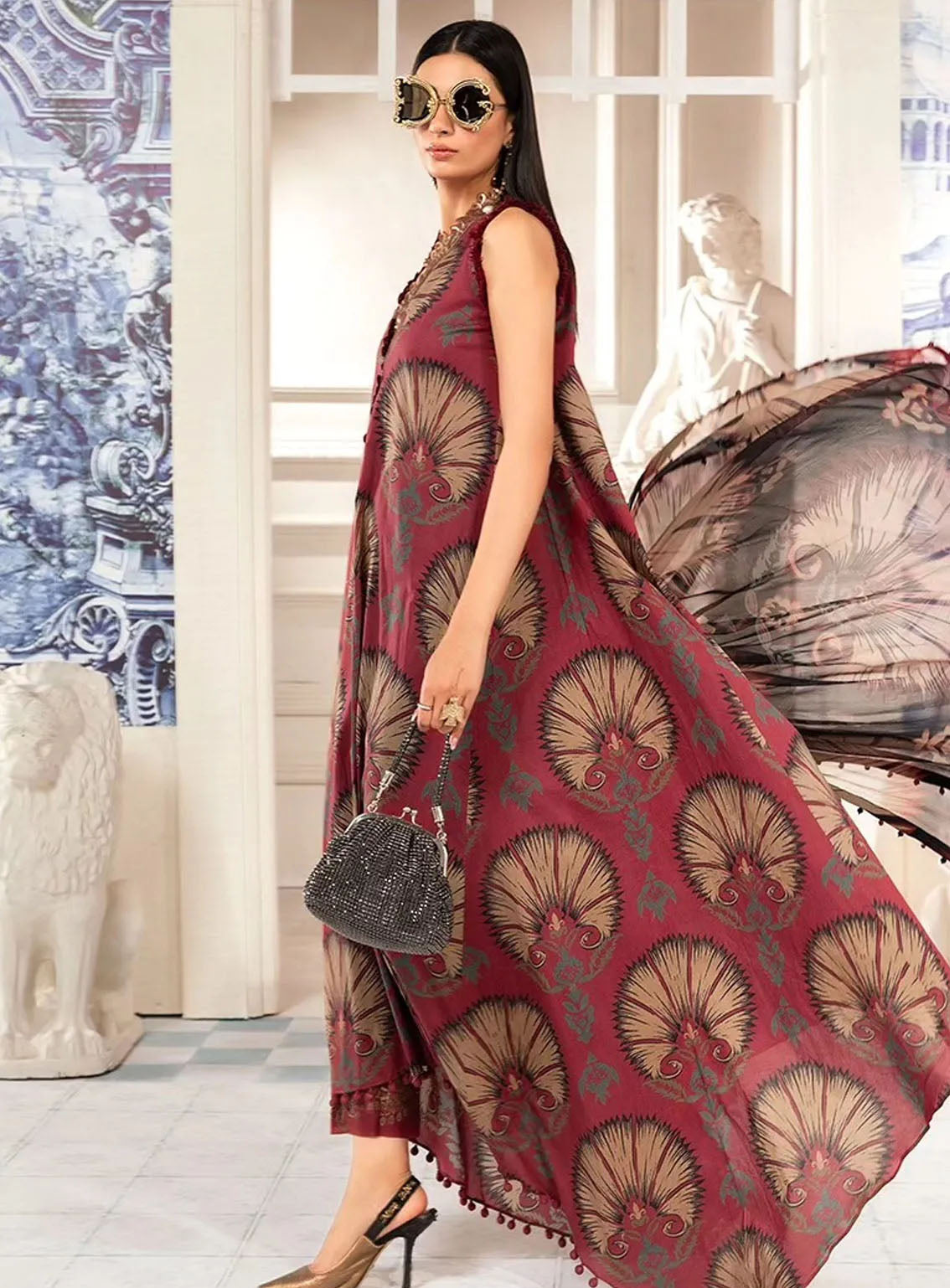 M Prints By Maria B Eid Embroidered Lawn 3 Piece Unstitched Suit MB24E2 9B M Prints By Maria B Eid Embroidered Lawn 3 Piece Unstitched Suit MB24E2 9B
