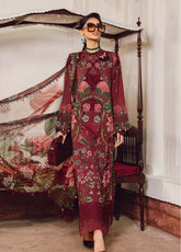 M.Prints By Maria B Embroidered Cambric Suits Unstitched 3 Piece MB25FE MPT-2709-A