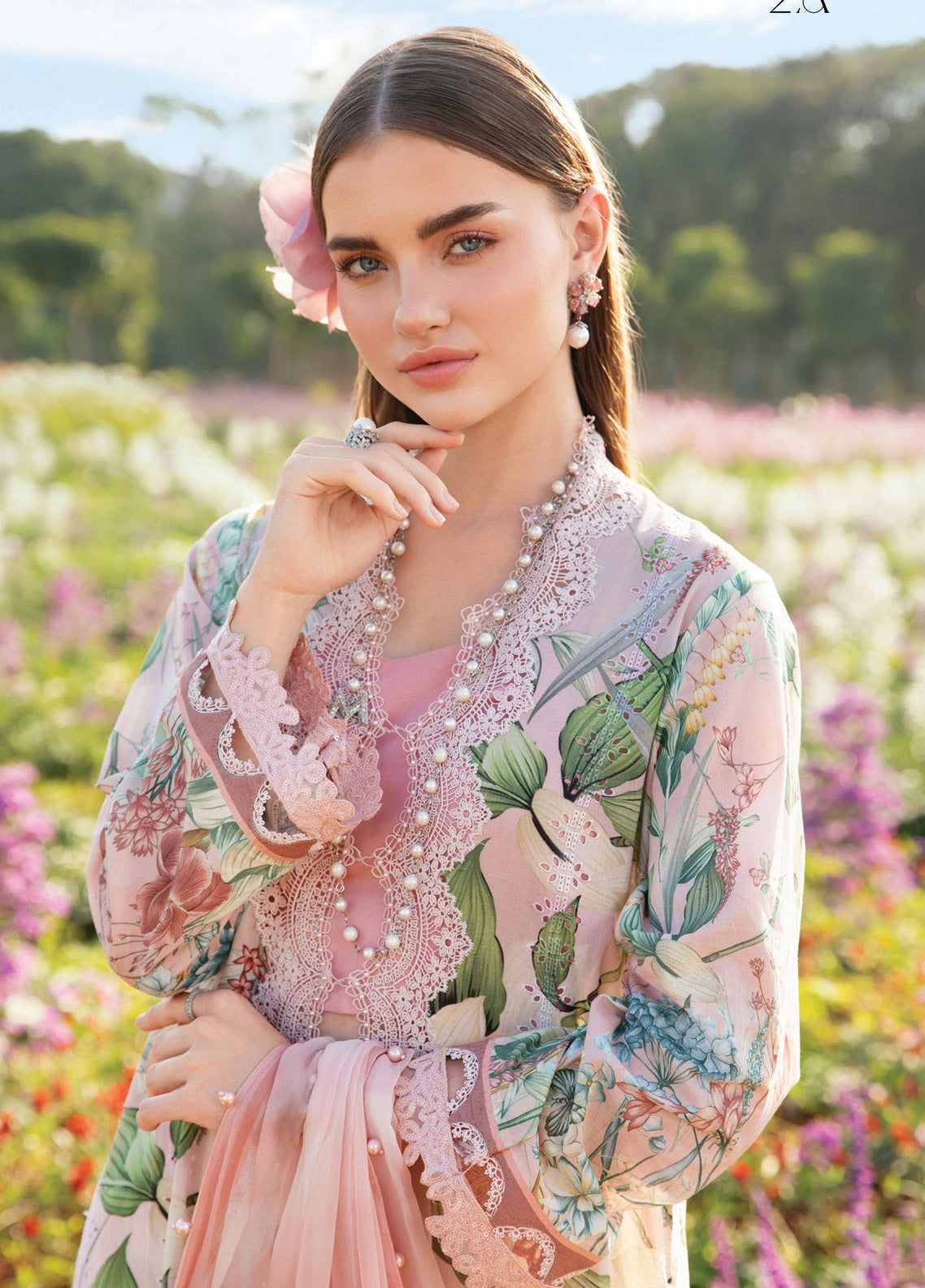 M.Prints By Maria B Embroidered Lawn 3 Piece Unstitched Suit MB25S MPT-2502-A M.Prints By Maria B Embroidered Lawn 3 Piece Unstitched Suit MB25S MPT-2502-A