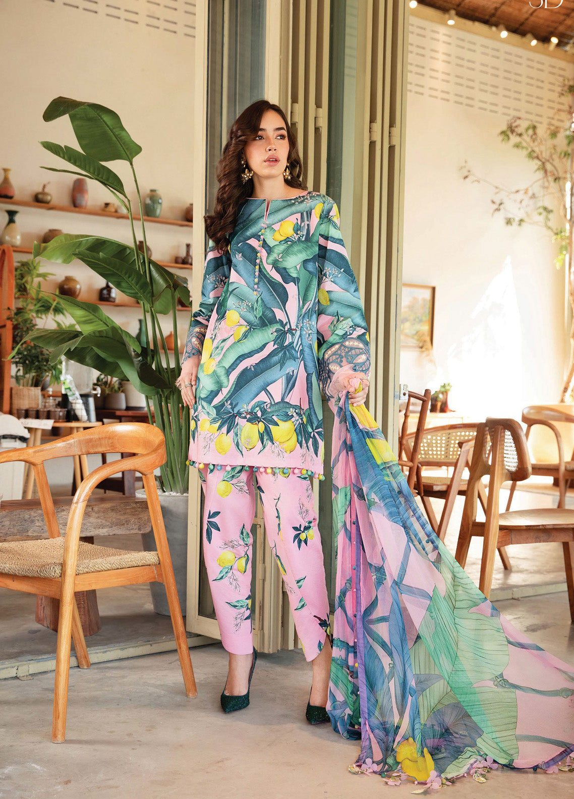 M.Prints By Maria B Embroidered Lawn 3 Piece Unstitched Suit MB25S MPT-2503-B M.Prints By Maria B Embroidered Lawn 3 Piece Unstitched Suit MB25S MPT-2503-B