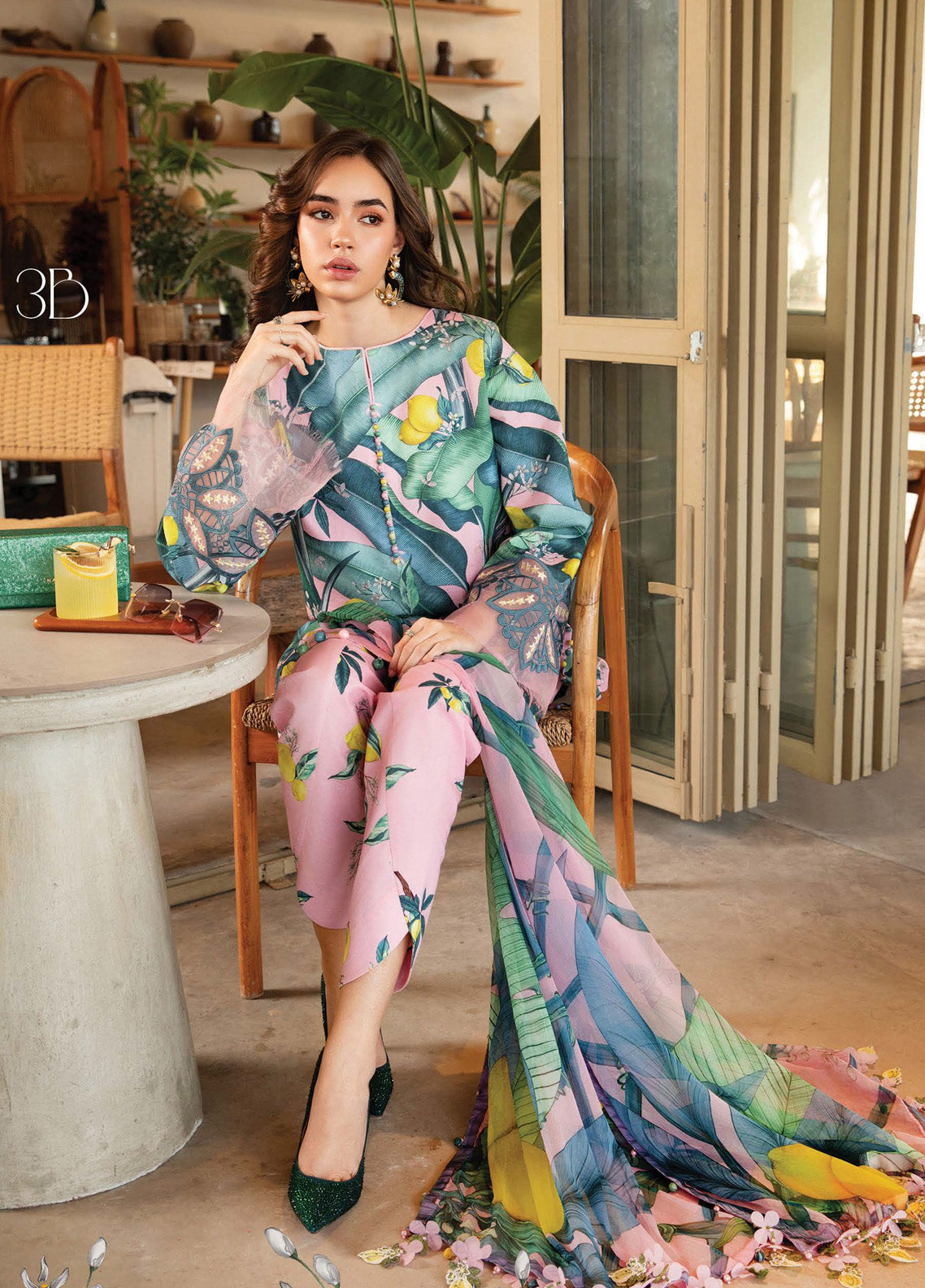 M.Prints By Maria B Embroidered Lawn 3 Piece Unstitched Suit MB25S MPT-2503-B M.Prints By Maria B Embroidered Lawn 3 Piece Unstitched Suit MB25S MPT-2503-B