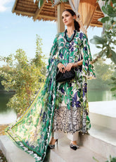 M.Prints By Maria B Embroidered Lawn 3 Piece Unstitched Suit MB25S MPT-2505-A