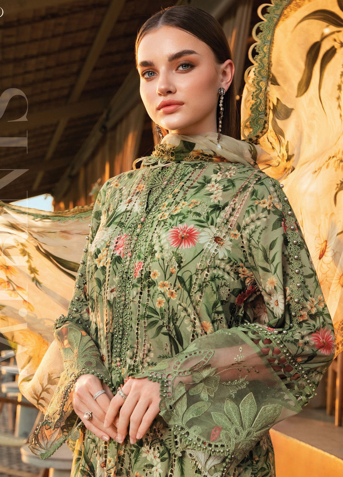 M.Prints By Maria B Embroidered Lawn 3 Piece Unstitched Suit MB25S MPT-2508-B M.Prints By Maria B Embroidered Lawn 3 Piece Unstitched Suit MB25S MPT-2508-B