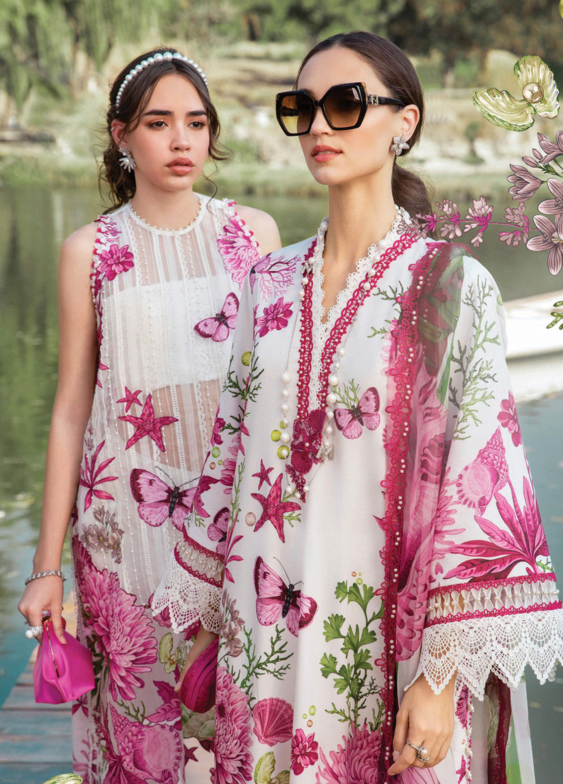 M.Prints By Maria B Embroidered Lawn 3 Piece Unstitched Suit MB25S MPT-2510-A M.Prints By Maria B Embroidered Lawn 3 Piece Unstitched Suit MB25S MPT-2510-A