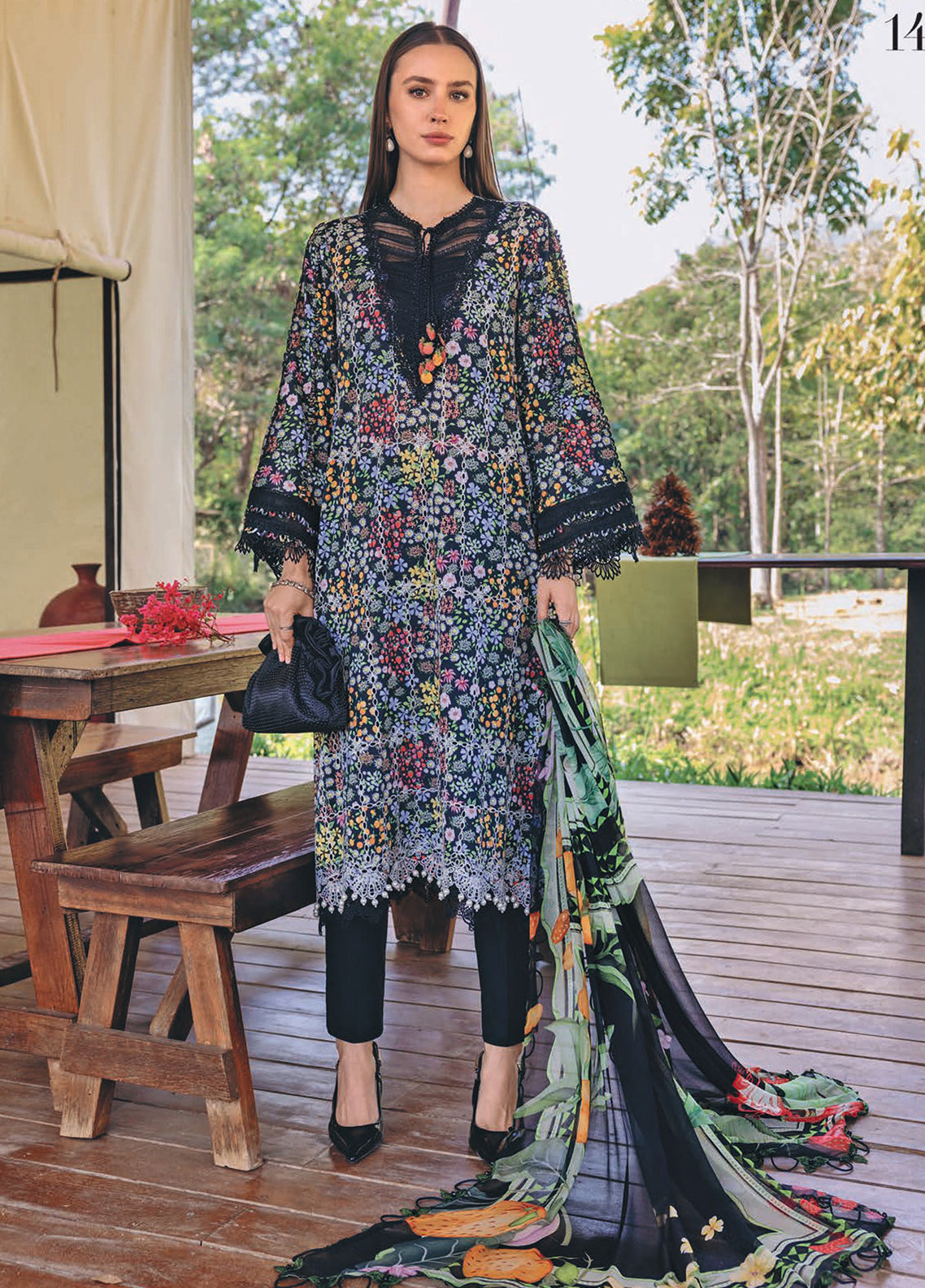 M.Prints By Maria B Embroidered Lawn 3 Piece Unstitched Suit MB26MPSS D-MPT-2914B M.Prints By Maria B Embroidered Lawn 3 Piece Unstitched Suit MB26MPSS D-MPT-2914B