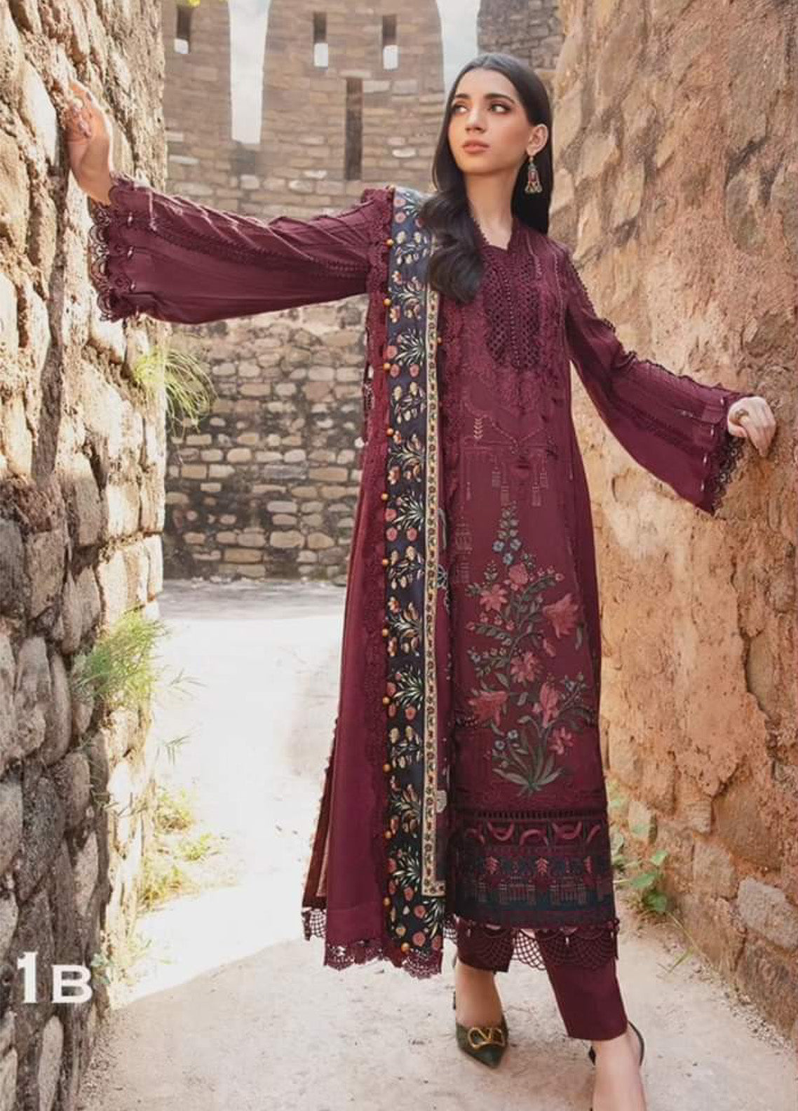 M.Prints By Maria B Embroidered Linen 3 Piece Unstitched Suit MB24WE MPT-2401-B M.Prints By Maria B Embroidered Linen 3 Piece Unstitched Suit MB24WE MPT-2401-B