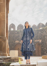 M.Prints By Maria B Embroidered Linen 3 Piece Unstitched Suit MB24WE MPT-2404-B