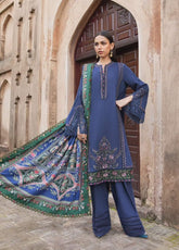 M.Prints By Maria B Embroidered Linen 3 Piece Unstitched Suit MB24WE MPT-2405-A