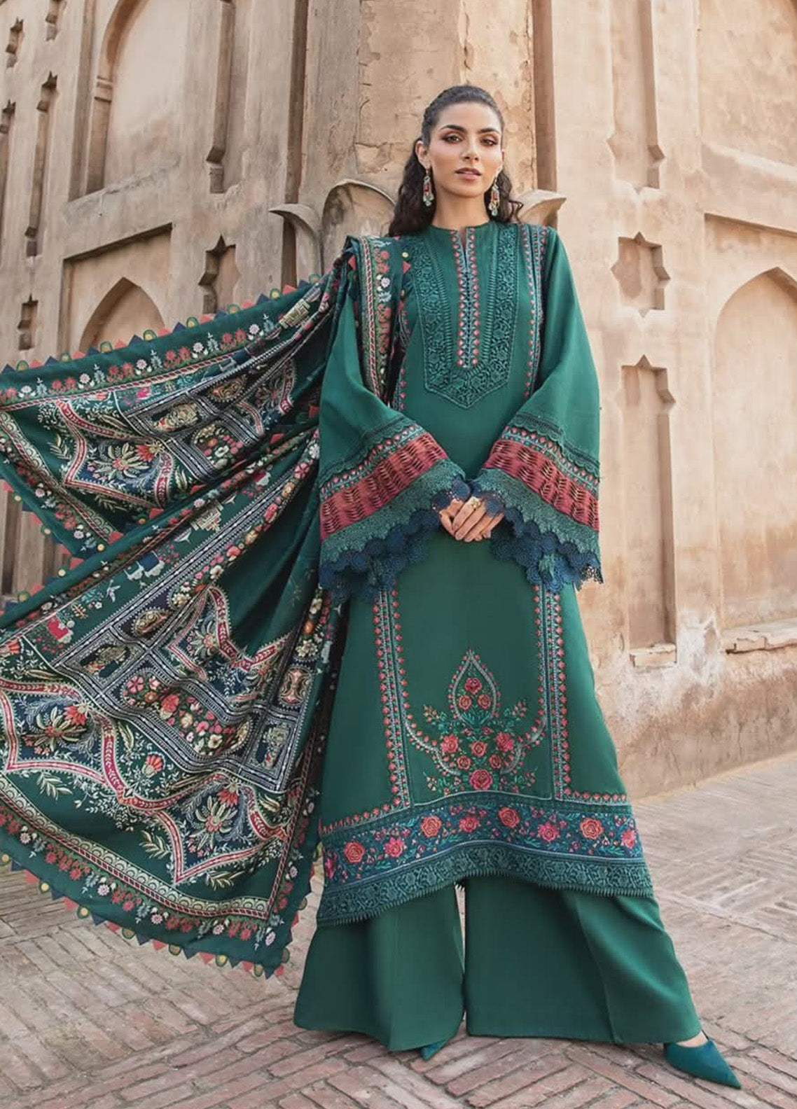 M.Prints By Maria B Embroidered Linen 3 Piece Unstitched Suit MB24WE MPT-2405-B M.Prints By Maria B Embroidered Linen 3 Piece Unstitched Suit MB24WE MPT-2405-B