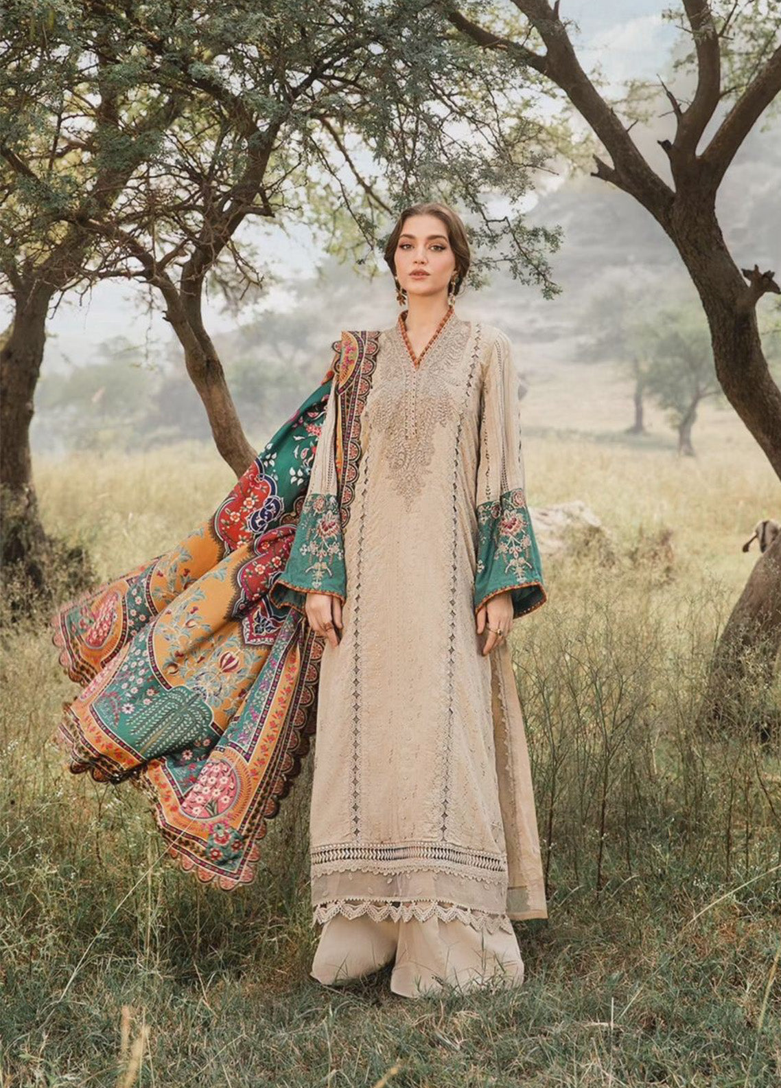 M.Prints By Maria B Embroidered Linen 3 Piece Unstitched Suit MB24WE MPT-2407-A M.Prints By Maria B Embroidered Linen 3 Piece Unstitched Suit MB24WE MPT-2407-A