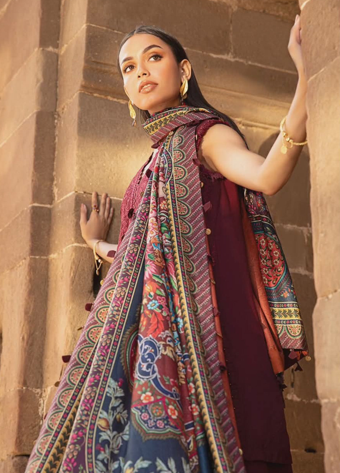 M.Prints By Maria B Embroidered Linen 3 Piece Unstitched Suit MB24WE MPT-2407-B M.Prints By Maria B Embroidered Linen 3 Piece Unstitched Suit MB24WE MPT-2407-B