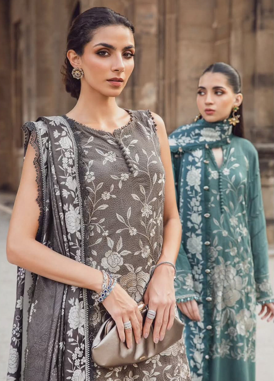 M.Prints By Maria B Embroidered Linen 3 Piece Unstitched Suit MB24WE MPT-2408-B M.Prints By Maria B Embroidered Linen 3 Piece Unstitched Suit MB24WE MPT-2408-B
