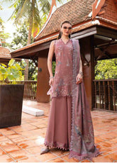 M.Prints By Maria B Embroidered Linen 3 Piece Unstitched Suit MB25MPV28 MPT-2801A