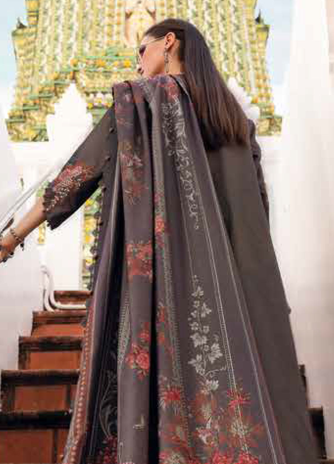 M.Prints By Maria B Embroidered Linen 3 Piece Unstitched Suit MB25MPV28 MPT-2801B M.Prints By Maria B Embroidered Linen 3 Piece Unstitched Suit MB25MPV28 MPT-2801B