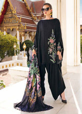 M.Prints By Maria B Embroidered Linen 3 Piece Unstitched Suit MB25MPV28 MPT-2802B