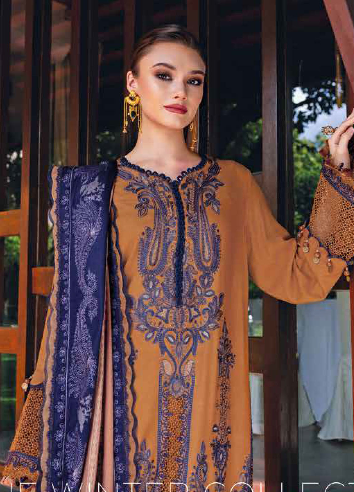 M.Prints By Maria B Embroidered Linen 3 Piece Unstitched Suit MB25MPV28 MPT-2803A M.Prints By Maria B Embroidered Linen 3 Piece Unstitched Suit MB25MPV28 MPT-2803A