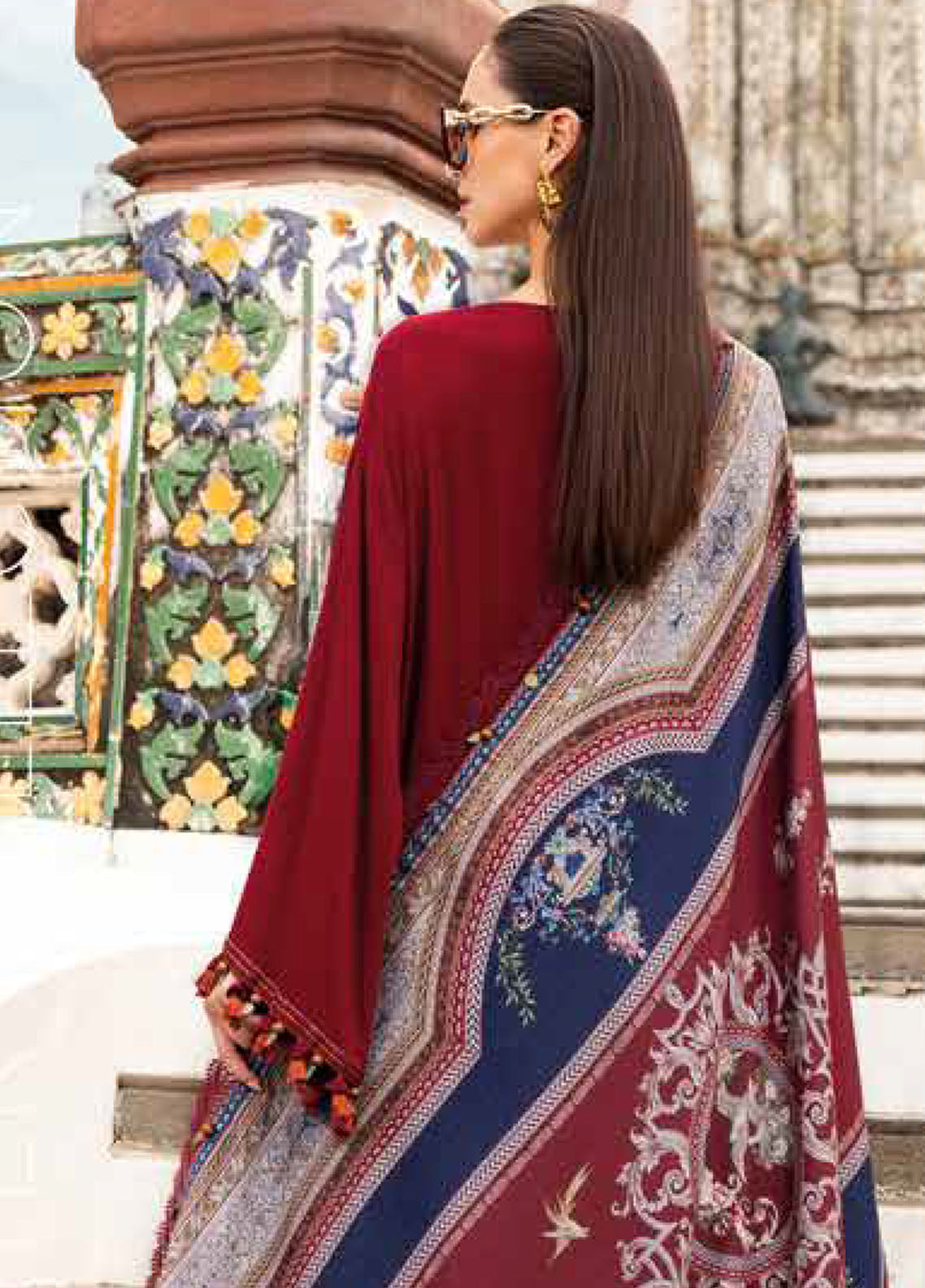 M.Prints By Maria B Embroidered Linen 3 Piece Unstitched Suit MB25MPV28 MPT-2805A M.Prints By Maria B Embroidered Linen 3 Piece Unstitched Suit MB25MPV28 MPT-2805A