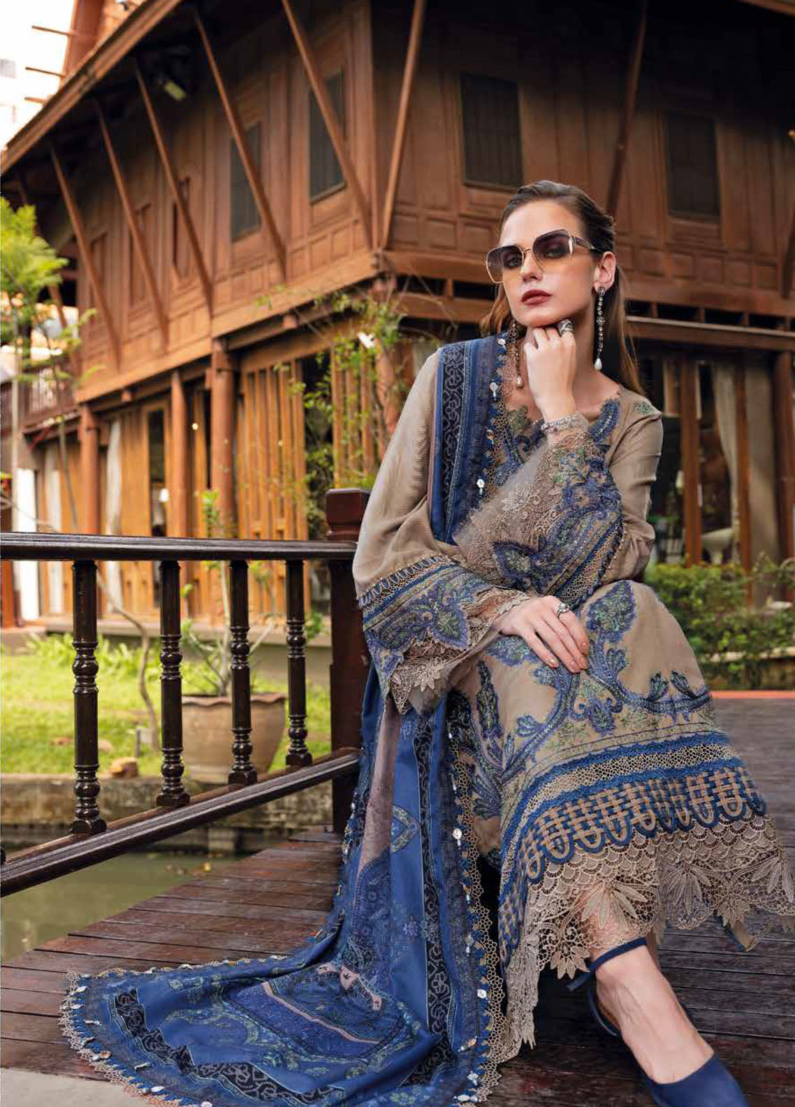 M.Prints By Maria B Embroidered Linen 3 Piece Unstitched Suit MB25MPV28 MPT-2806A M.Prints By Maria B Embroidered Linen 3 Piece Unstitched Suit MB25MPV28 MPT-2806A