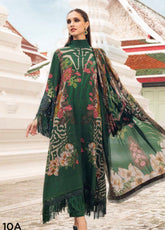 M.Prints By Maria B Embroidered Linen 3 Piece Unstitched Suit MB25MPV28 MPT-2810A