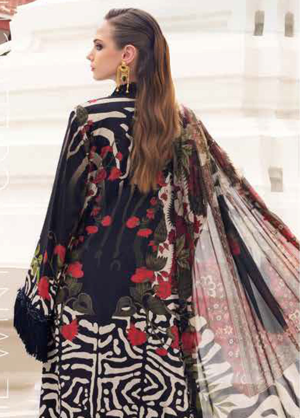 M.Prints By Maria B Embroidered Linen 3 Piece Unstitched Suit MB25MPV28 MPT-2810B M.Prints By Maria B Embroidered Linen 3 Piece Unstitched Suit MB25MPV28 MPT-2810B