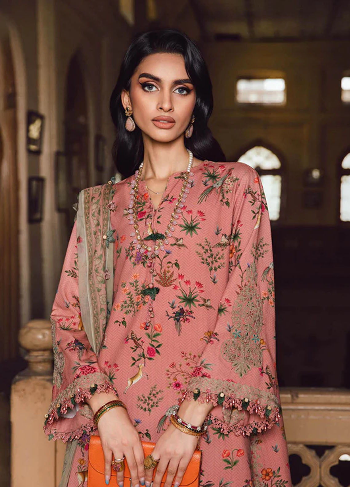 M.Prints By Maria B Embroidered Linen Suits Unstitched 3 Piece MB25FE MPT-2707-A M.Prints By Maria B Embroidered Linen Suits Unstitched 3 Piece MB25FE MPT-2707-A