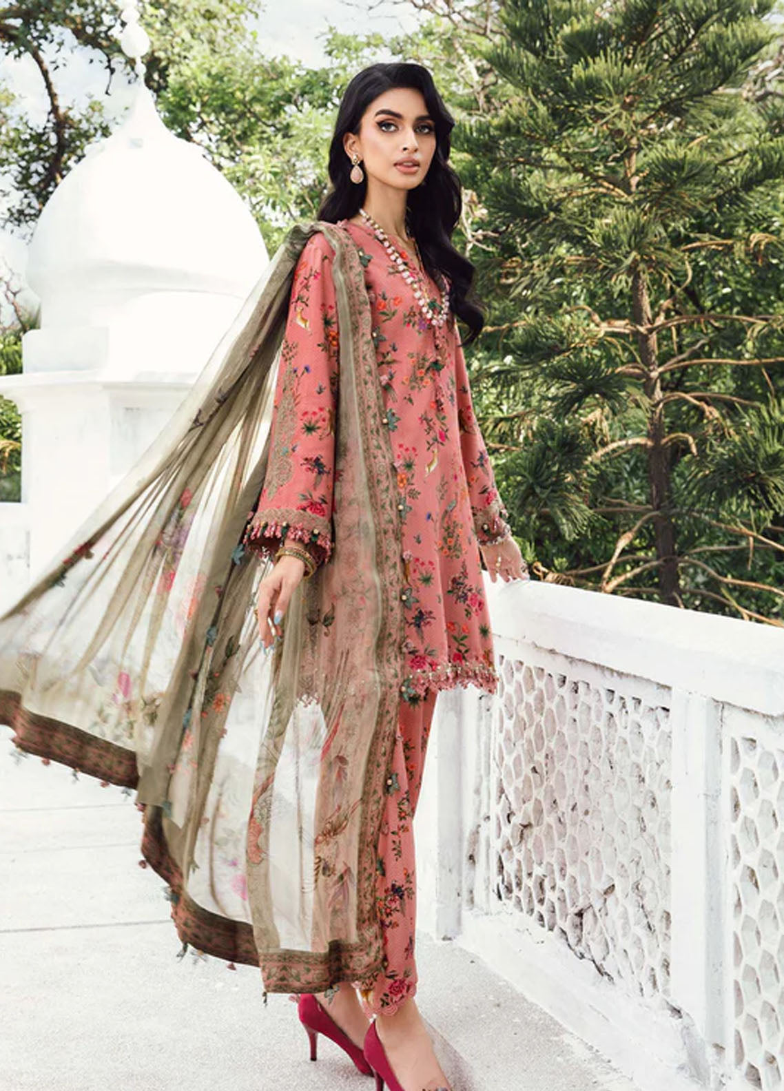 M.Prints By Maria B Embroidered Linen Suits Unstitched 3 Piece MB25FE MPT-2707-A M.Prints By Maria B Embroidered Linen Suits Unstitched 3 Piece MB25FE MPT-2707-A