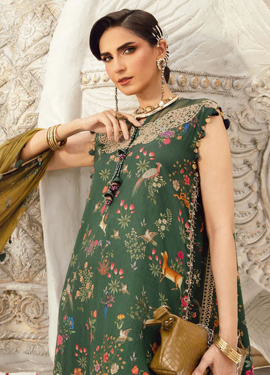 M.Prints By Maria B Embroidered Linen Suits Unstitched 3 Piece MB25FE MPT-2707-B M.Prints By Maria B Embroidered Linen Suits Unstitched 3 Piece MB25FE MPT-2707-B