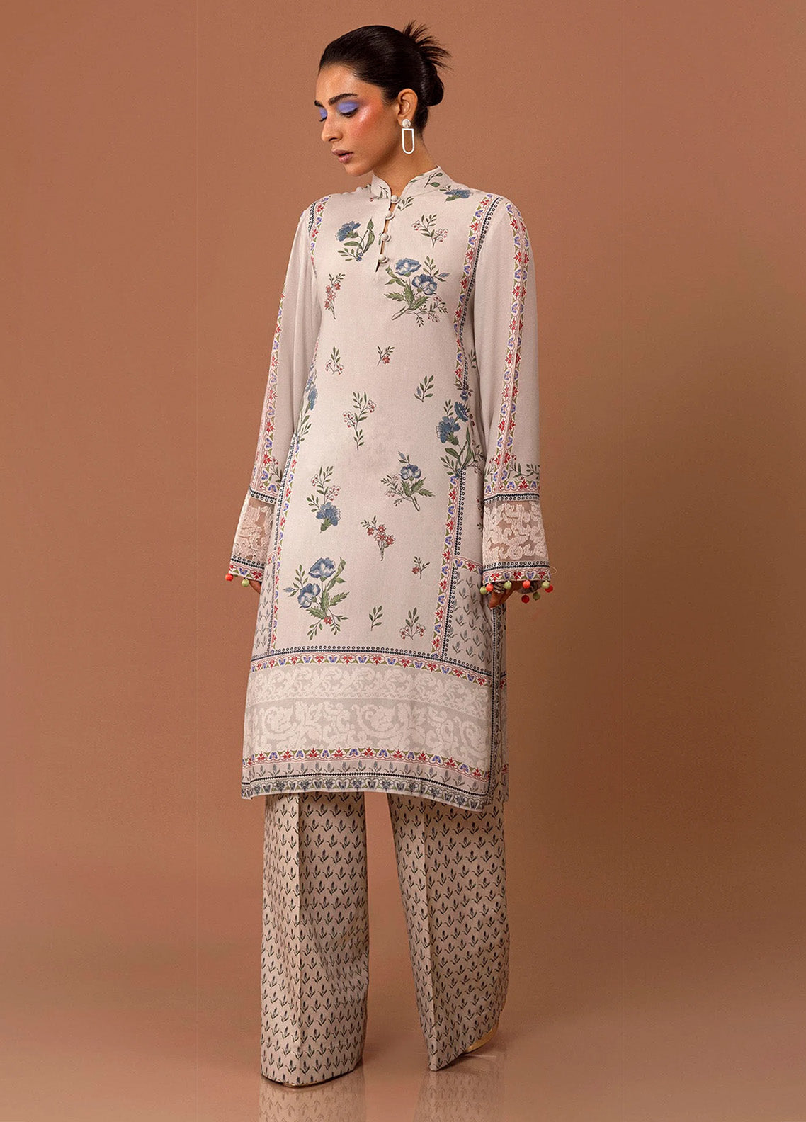 Mahay By Sana Safinaz Embroidered Slub 2 Piece Unstitched Suit H243-008B-2AC Mahay By Sana Safinaz Embroidered Slub 2 Piece Unstitched Suit H243-008B-2AC