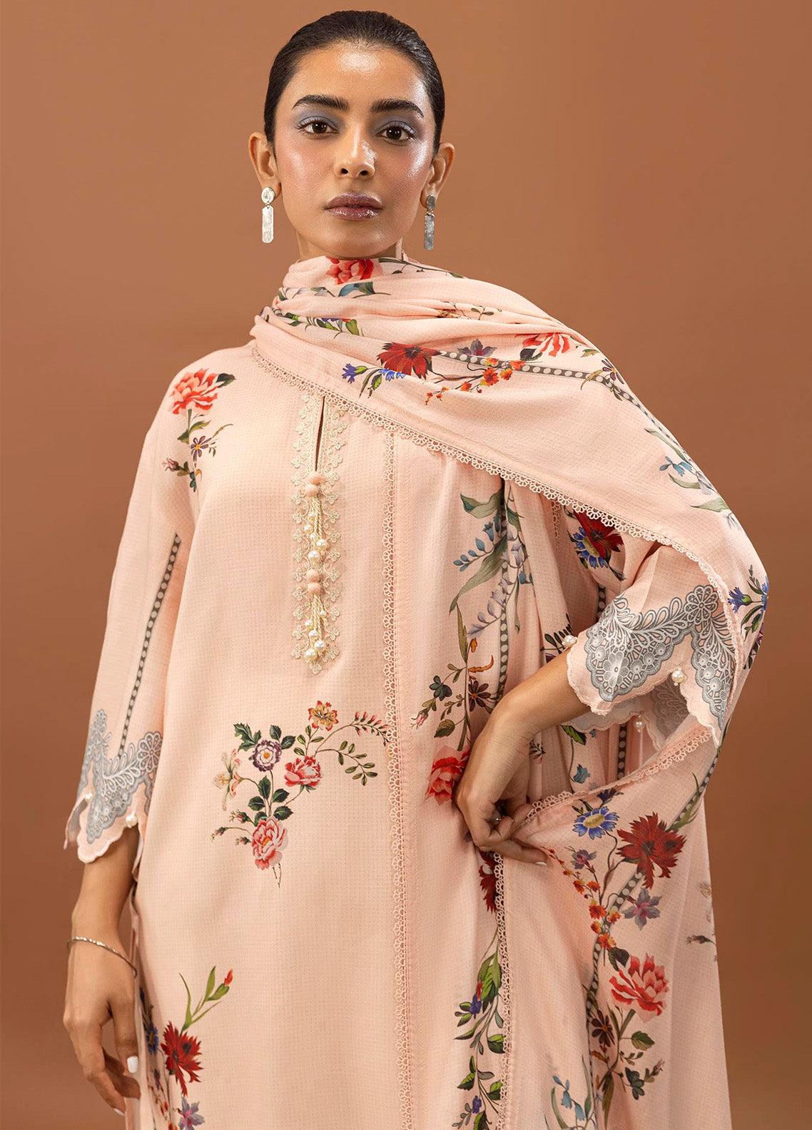 Mahay By Sana Safinaz Embroidered Slub 2 Piece Unstitched Suit H243-012A-2DC Mahay By Sana Safinaz Embroidered Slub 2 Piece Unstitched Suit H243-012A-2DC