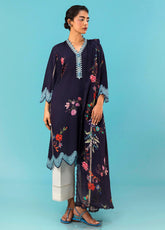Mahay By Sana Safinaz Embroidered Slub 2 Piece Unstitched Suit H243-012B-2DC