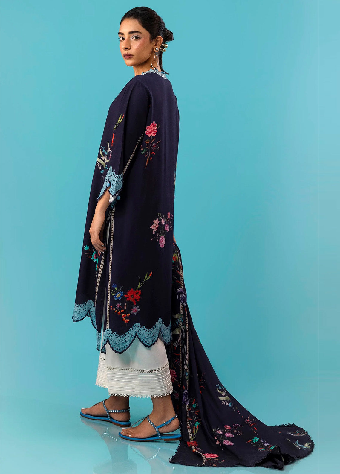 Mahay By Sana Safinaz Embroidered Slub 2 Piece Unstitched Suit H243-012B-2DC Mahay By Sana Safinaz Embroidered Slub 2 Piece Unstitched Suit H243-012B-2DC