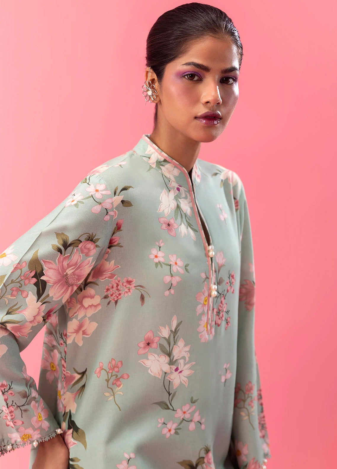 Mahay By Sana Safinaz Embroidered Slub 2 Piece Unstitched Suit H243-013A-2AC Mahay By Sana Safinaz Embroidered Slub 2 Piece Unstitched Suit H243-013A-2AC