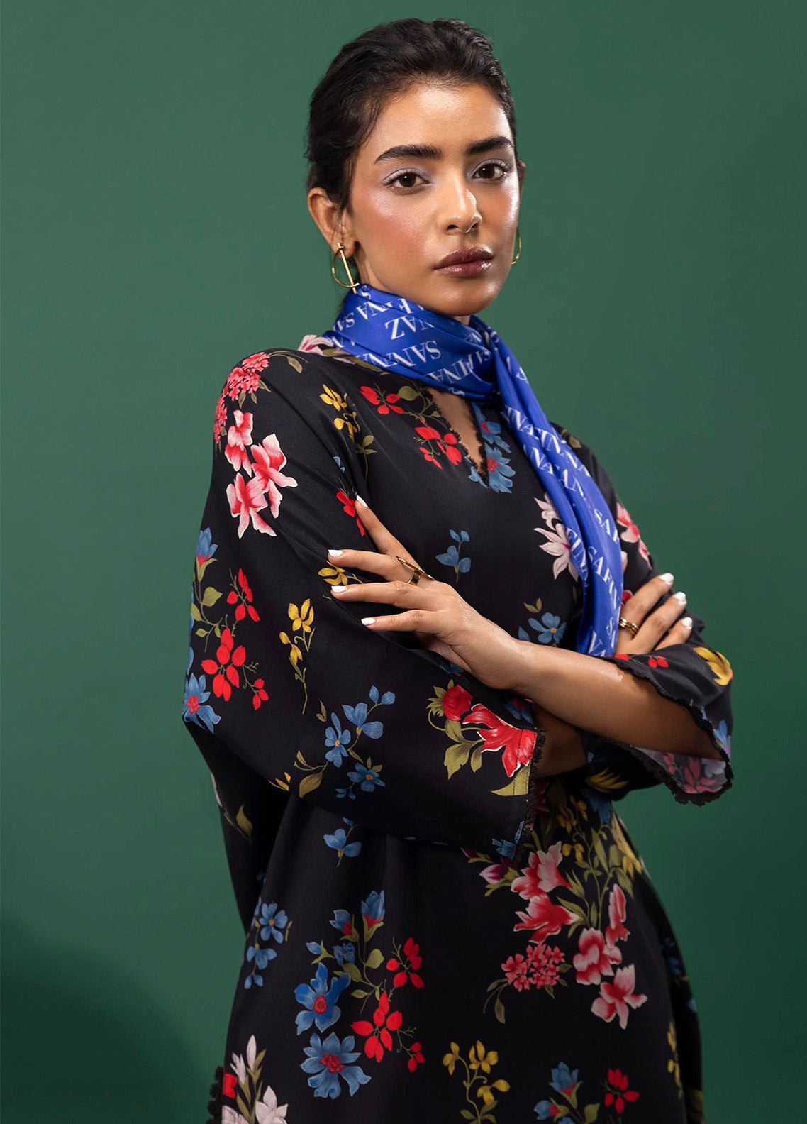 Mahay By Sana Safinaz Embroidered Slub 2 Piece Unstitched Suit H243-013B-2AC Mahay By Sana Safinaz Embroidered Slub 2 Piece Unstitched Suit H243-013B-2AC