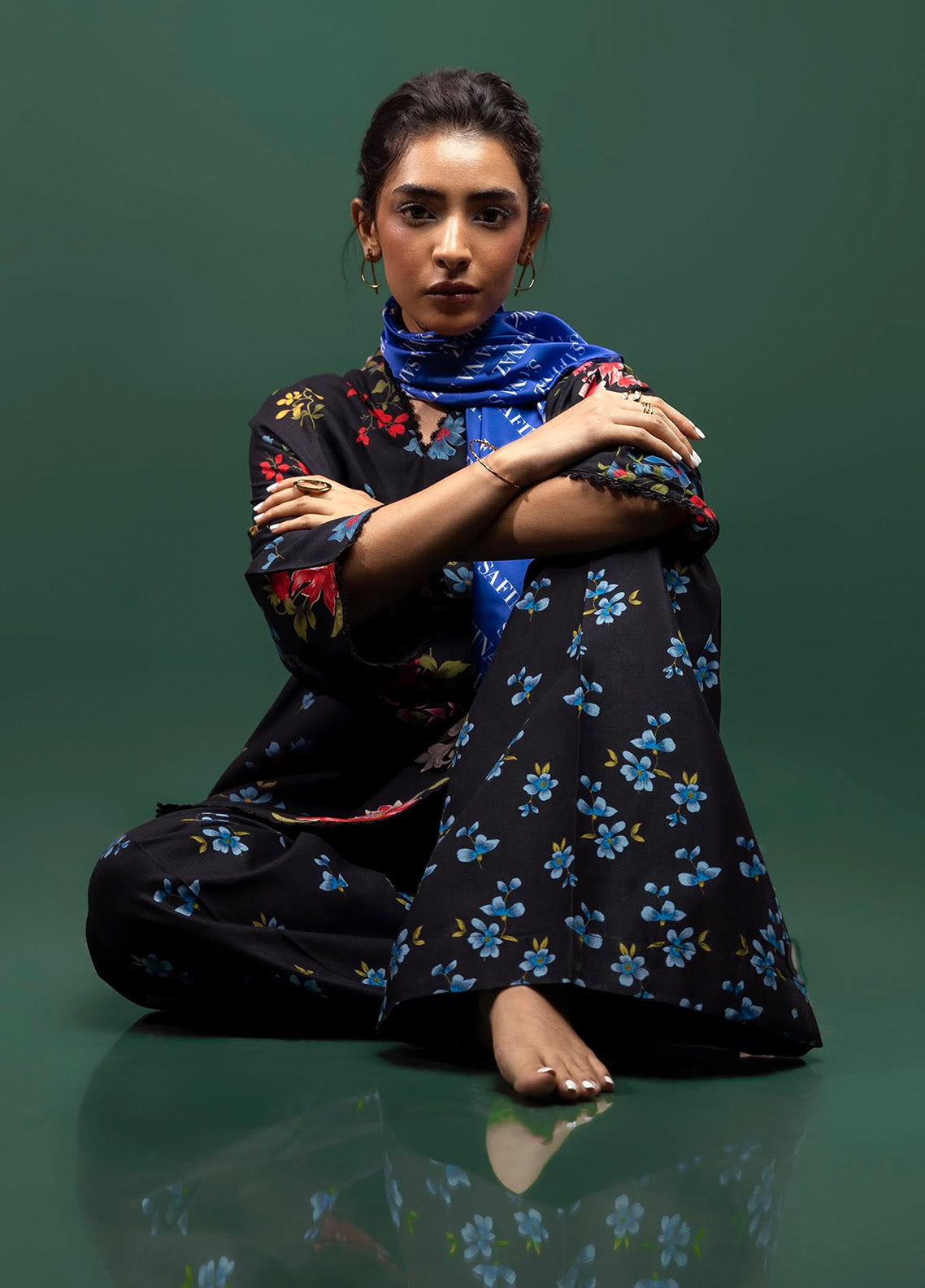 Mahay By Sana Safinaz Embroidered Slub 2 Piece Unstitched Suit H243-013B-2AC Mahay By Sana Safinaz Embroidered Slub 2 Piece Unstitched Suit H243-013B-2AC