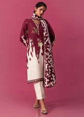 Mahay By Sana Safinaz Embroidered Slub 2 Piece Unstitched Suit H243-021A-2BQ