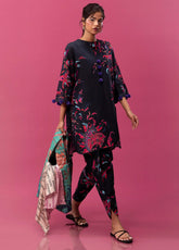 Mahay By Sana Safinaz Embroidered Slub 2 Piece Unstitched Suit H243-022B-2AC