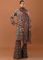 Mahay By Sana Safinaz Embroidered Slub 3 Piece Unstitched Suit H243-002B-3CQ