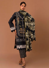 Mahay By Sana Safinaz Embroidered Slub 3 Piece Unstitched Suit H243-006A-3DB