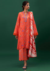 Mahay By Sana Safinaz Embroidered Slub 3 Piece Unstitched Suit H243-024B-3DB