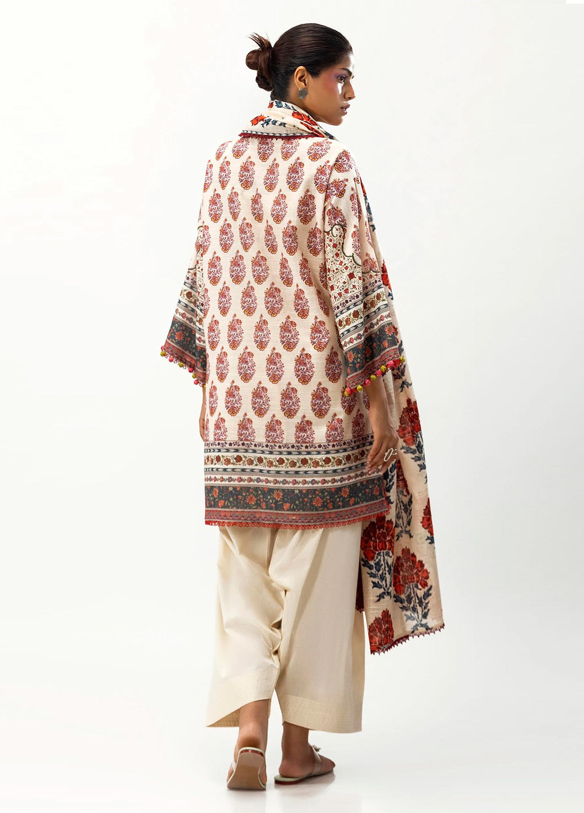 Mahay By Sana Safinaz Printed Slub 2 Piece Unstitched Suit H243-003A-2Q Mahay By Sana Safinaz Printed Slub 2 Piece Unstitched Suit H243-003A-2Q