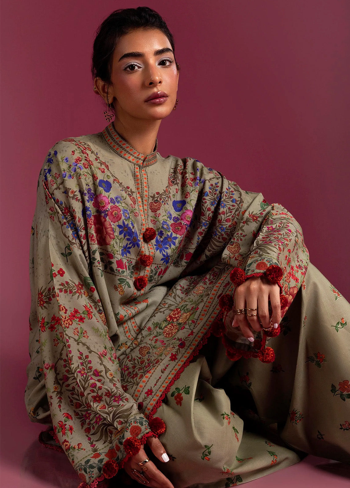 Mahay By Sana Safinaz Printed Slub 2 Piece Unstitched Suit H243-011B-2C Mahay By Sana Safinaz Printed Slub 2 Piece Unstitched Suit H243-011B-2C