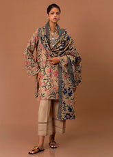 Mahay By Sana Safinaz Printed Slub 2 Piece Unstitched Suit H243-017B-2Q