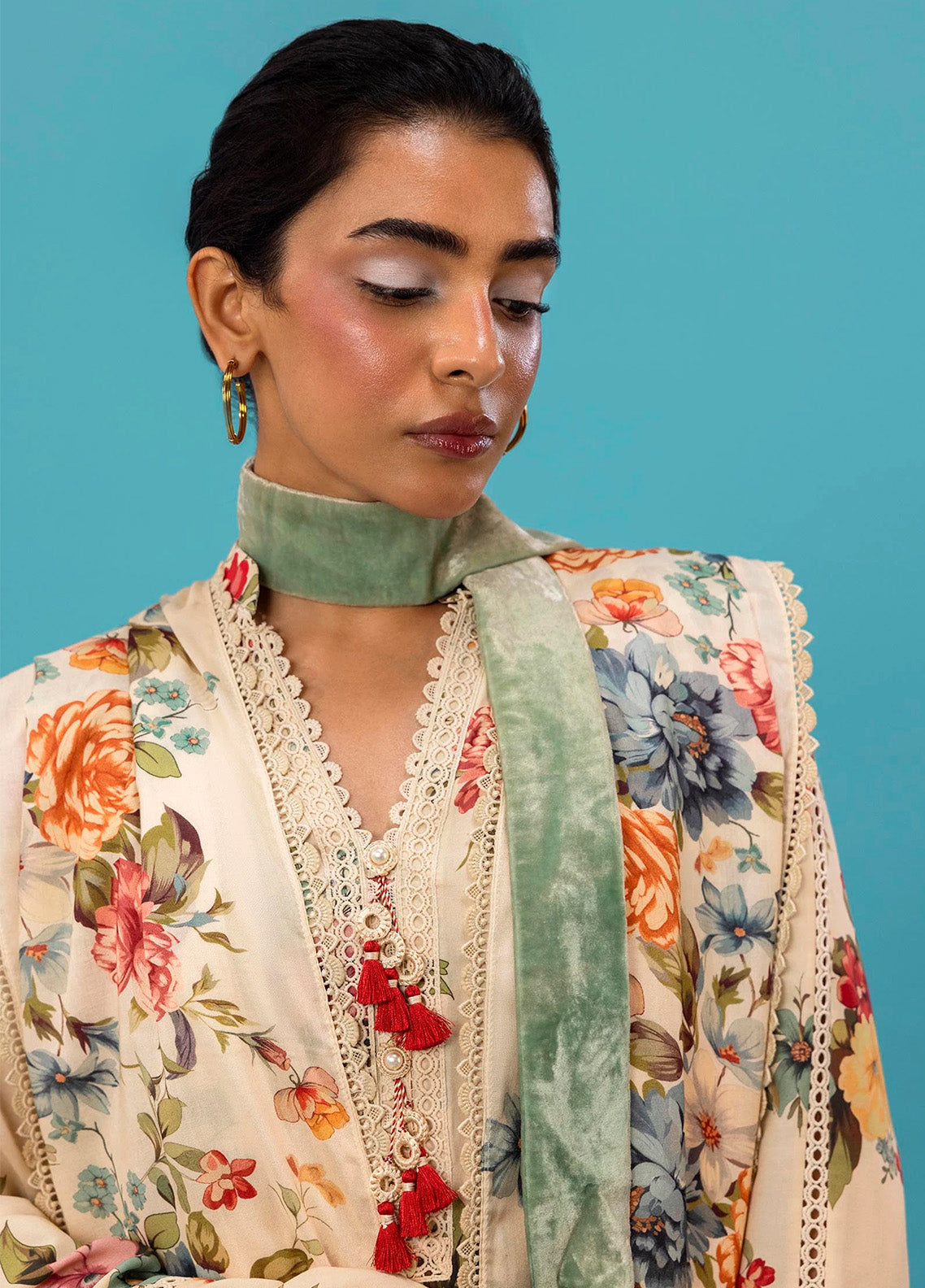 Mahay By Sana Safinaz Printed Slub 3 Piece Unstitched Suit H243-014A-3DA Mahay By Sana Safinaz Printed Slub 3 Piece Unstitched Suit H243-014A-3DA
