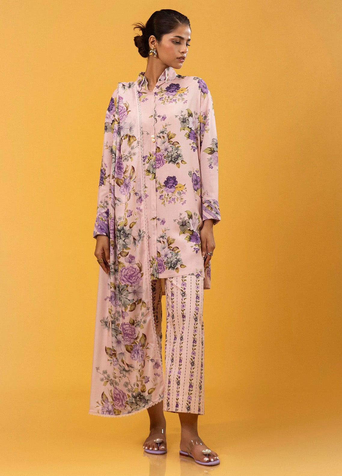 Mahay By Sana Safinaz Printed Slub 3 Piece Unstitched Suit H243-014B-3DA Mahay By Sana Safinaz Printed Slub 3 Piece Unstitched Suit H243-014B-3DA